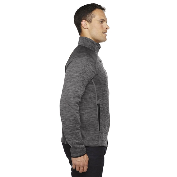 North End Sport™ Men's Flux Melange Bonded Fleece Jacket | Blue Dog ...